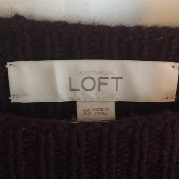 Loft Purple Sweater - Picture 3 of 4